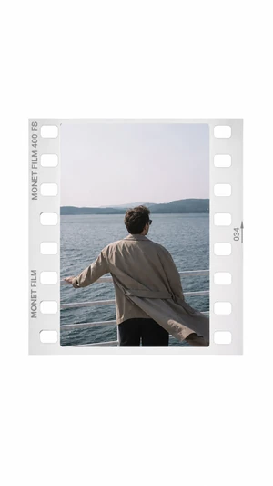 Film White collage template