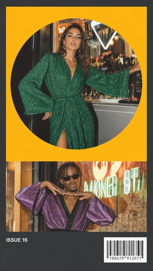 Zine collage template