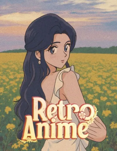 Retro anime effect